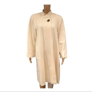 Vintage Pure Wool Swing Coat Ivory MINT w/Tag 8